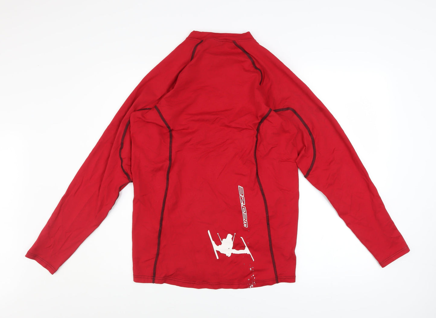 Decathlon Men's Red Long Sleeve Ski Base Layer Top M