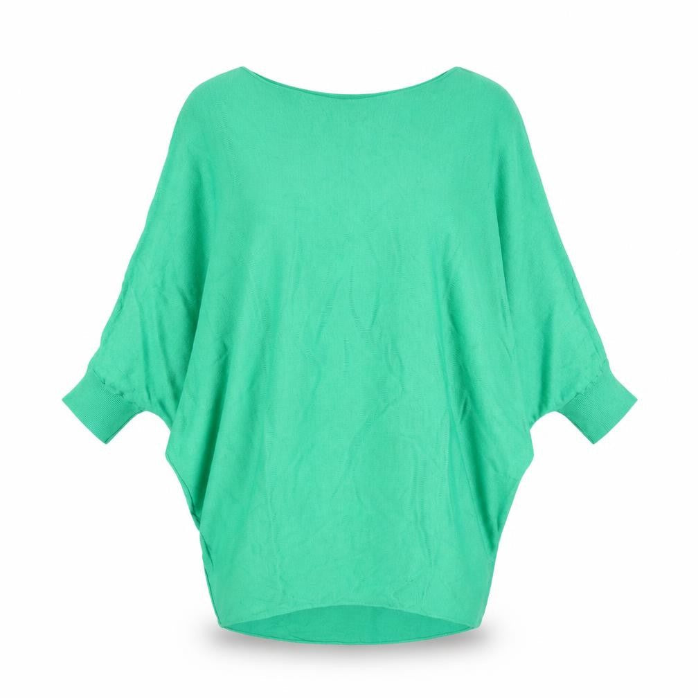 Phase Eight Women's Green Batwing Knit Jumper Size XS