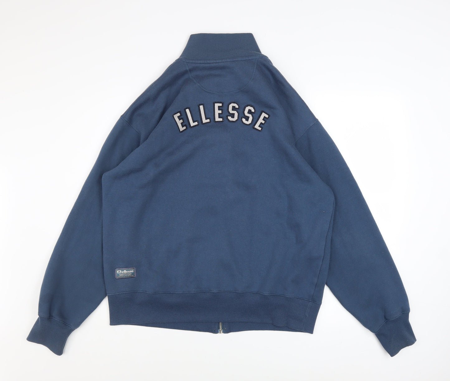 Ellesse Mens Blue L Track Jacket Size L Full Zip Logo Retro Style
