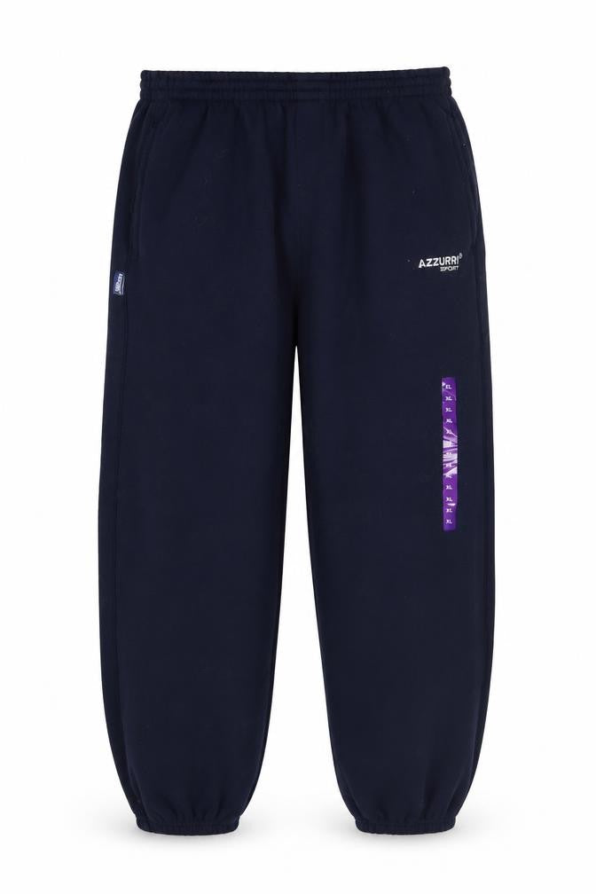 Azzurri Sport Men's Blue XL Fleece Sweatpants Activewear Trousers