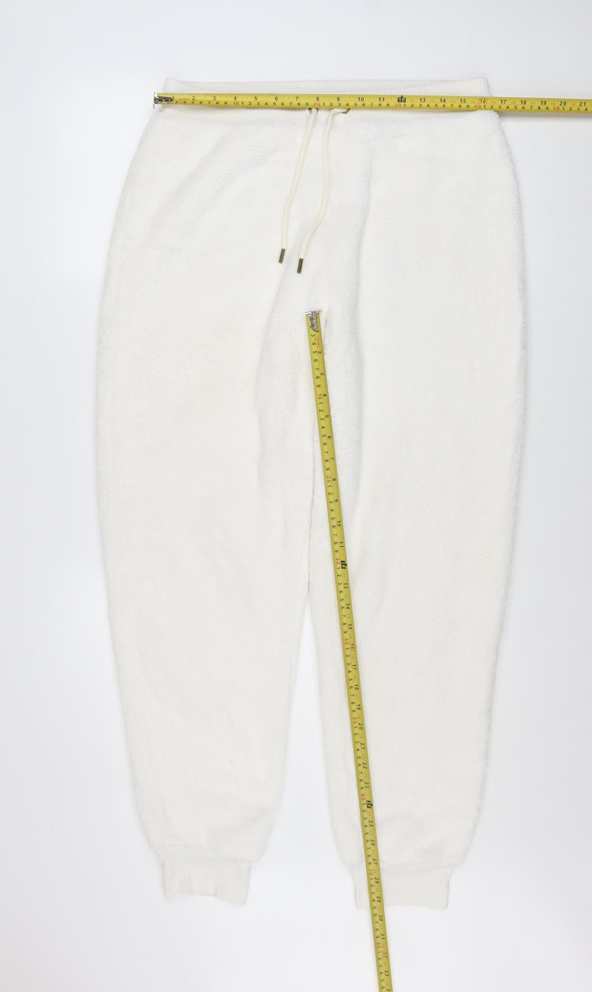 Marks and Spencer Womens White M Jogger Sweatpants Fleece Trousers