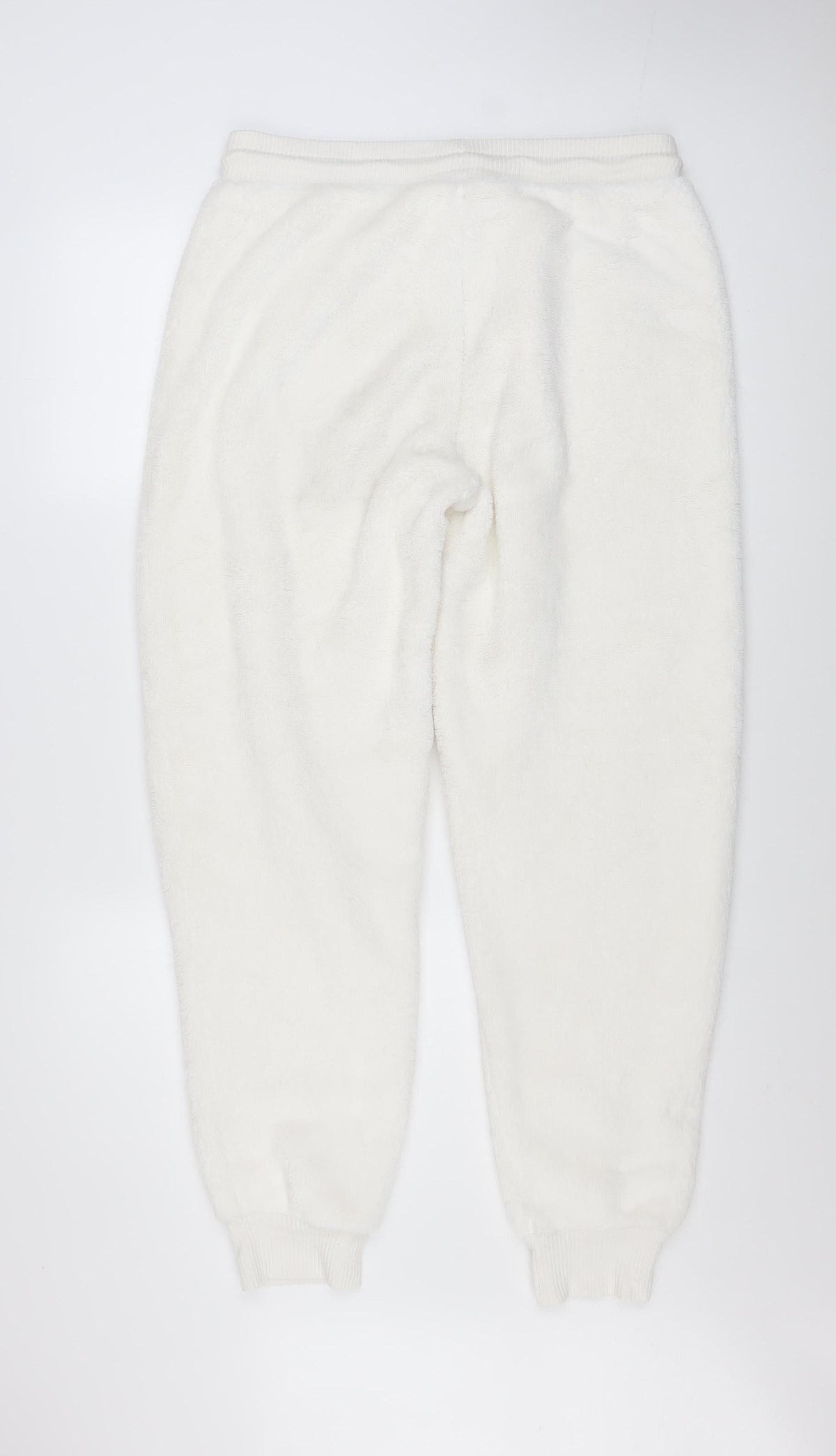 Marks and Spencer Womens White M Jogger Sweatpants Fleece Trousers