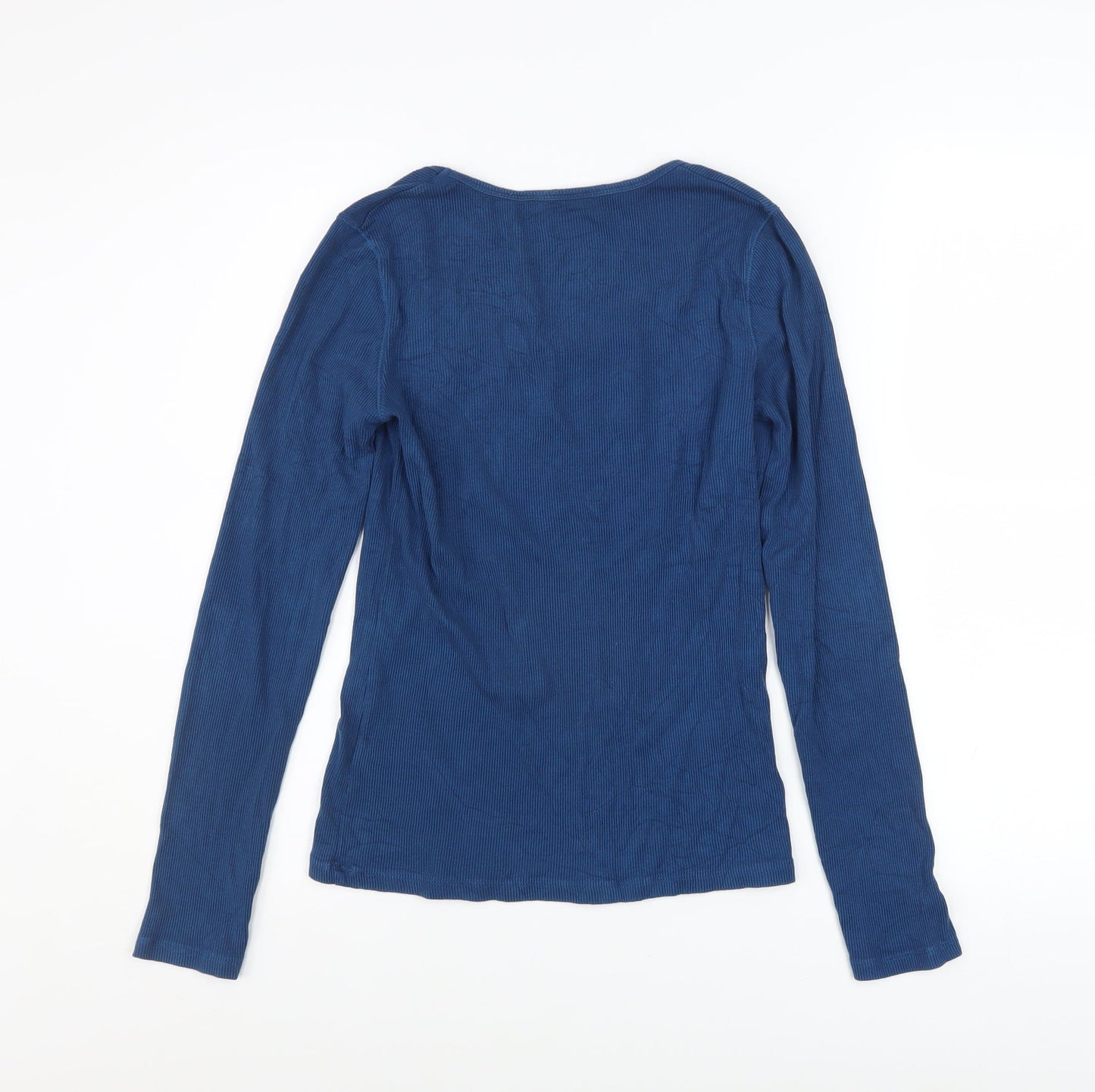 Jigsaw Women's Blue Long Sleeve Modal Jersey Top XS