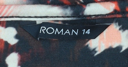 Roman Women’s Multicoloured Animal Print Shift Dress Size 14