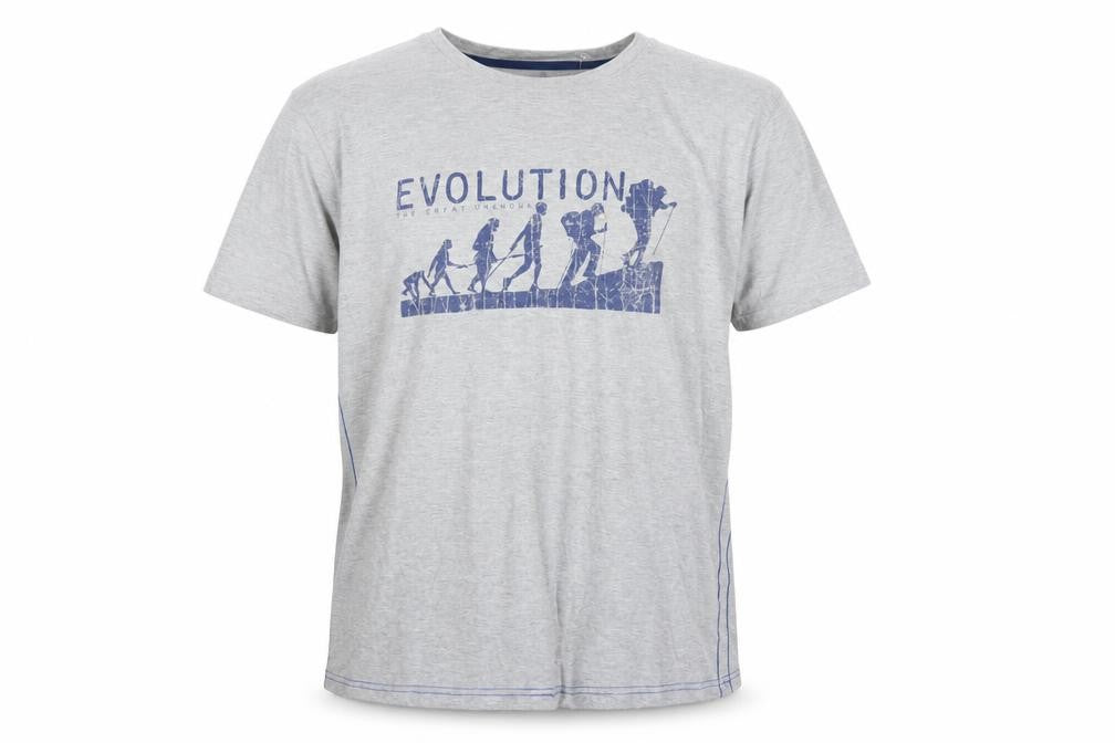 Peter Storm Men's Grey Evolution Graphic Short Sleeve T-Shirt XL