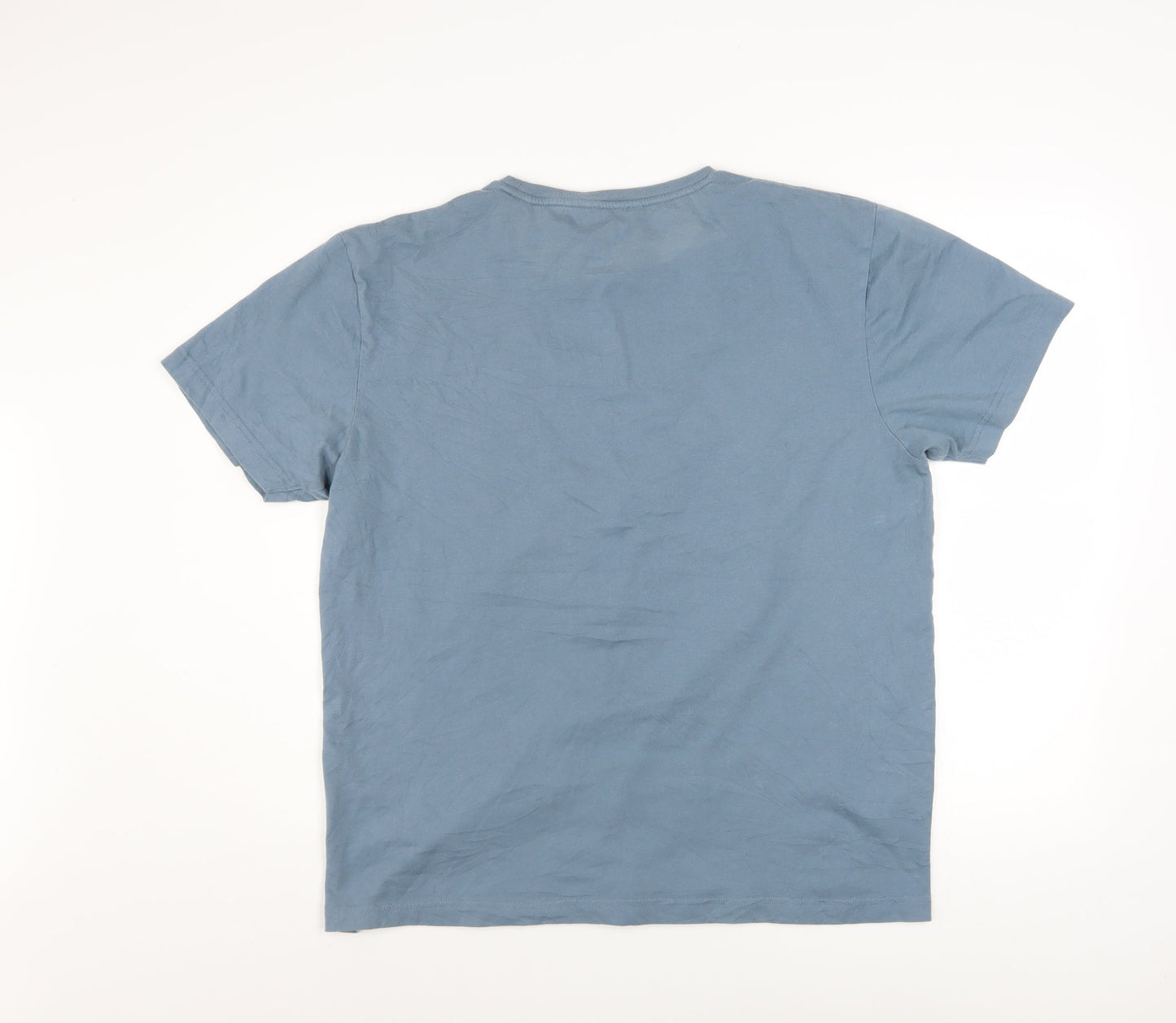 SoulCal & Co Men's Blue Graphic Print T-Shirt XL Crew Neck