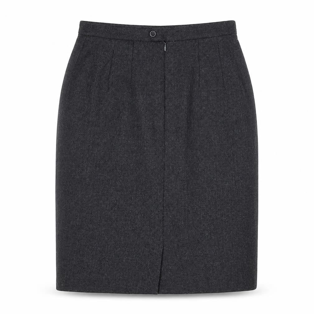 Jake Women Grey Wool Blend Pencil Skirt Size 12 Lined Workwear