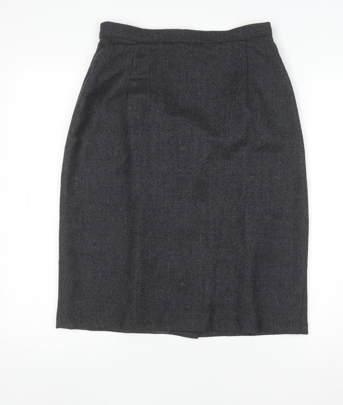 Jake Women Grey Wool Blend Pencil Skirt Size 12 Lined Workwear