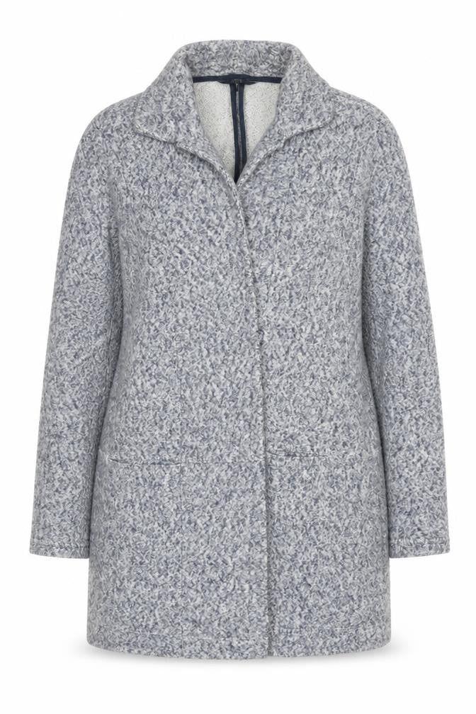 Next Women’s Grey Collared Knit Long Sleeve Open Cardigan Size 16