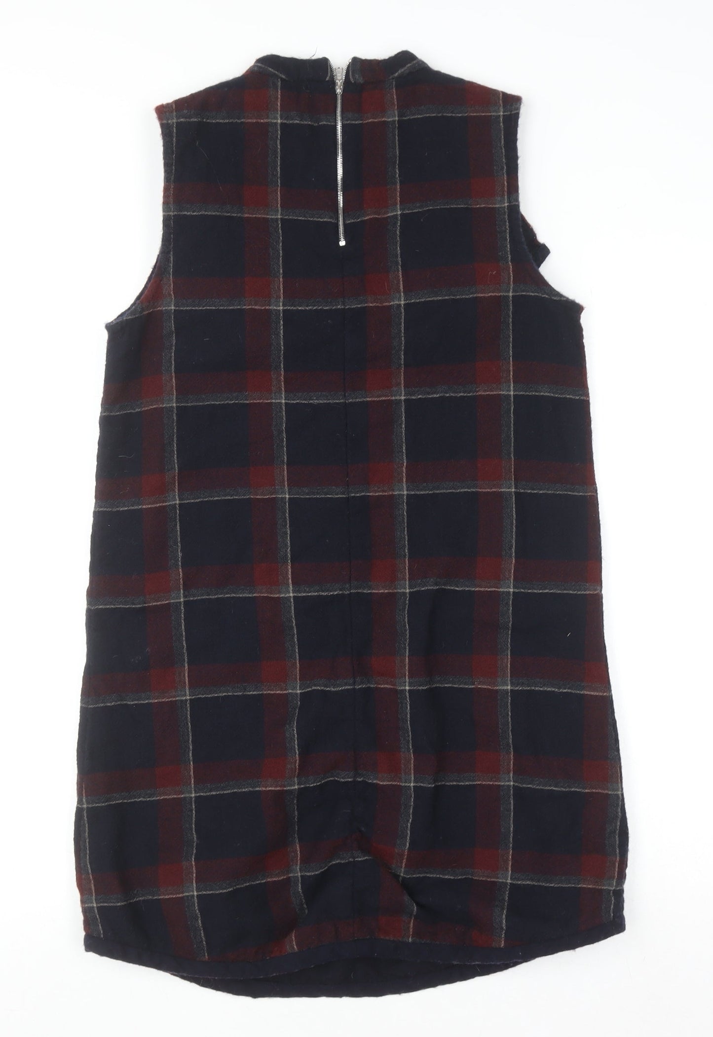 SUNO Women’s Multicoloured Wool Silk Sleeveless Shift Dress Size 8