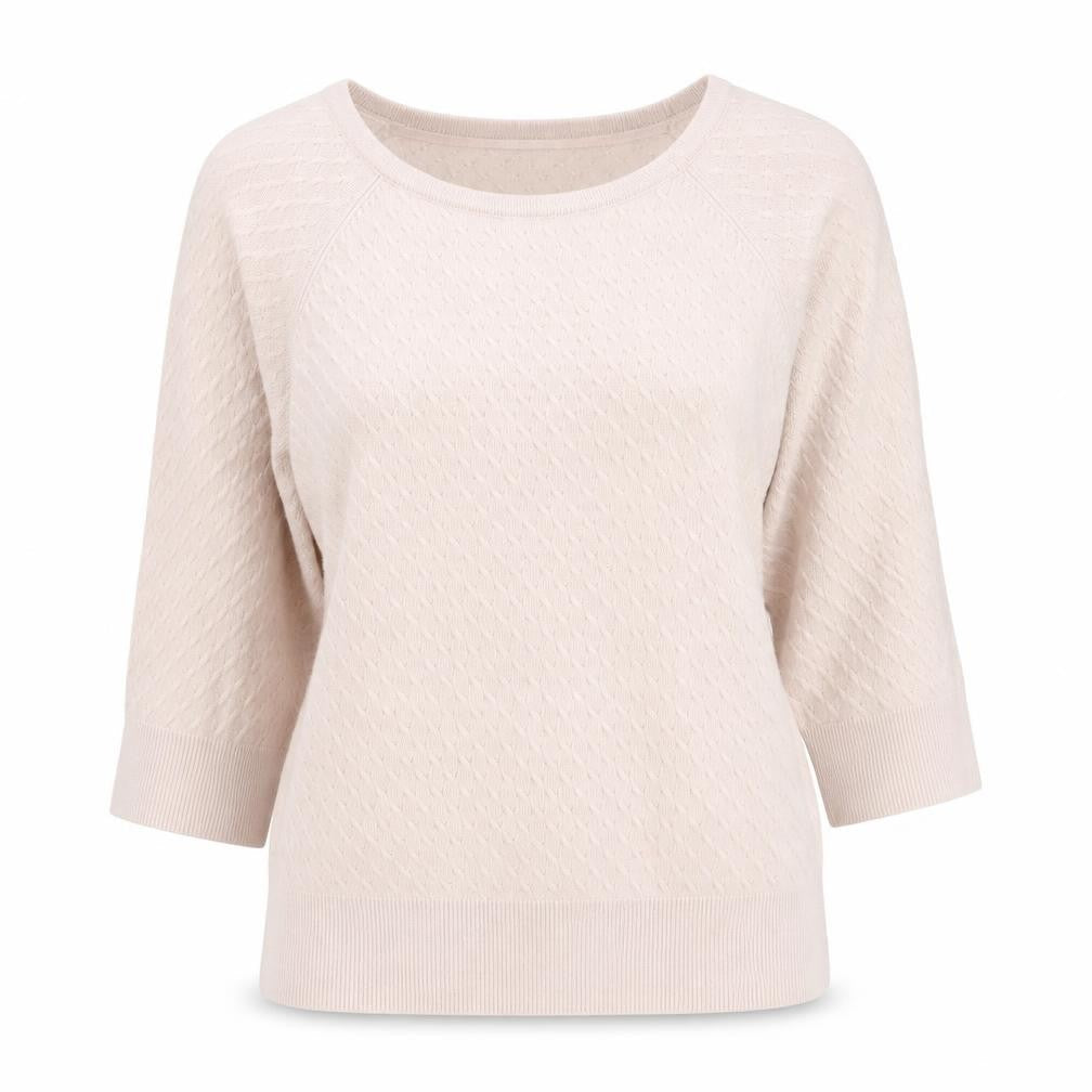 Marks & Spencer Women Pink Knit 3/4 Sleeve Pullover Jumper Size 12