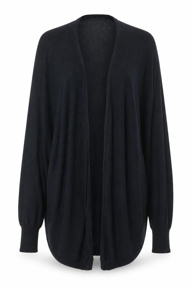 Adrianna Papell Women’s Black Knit Open Front Cardigan XL