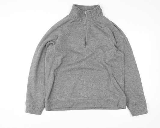 Craghoppers Men's Grey M 1/4 Zip Fleece Pullover Jumper