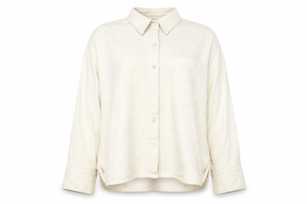 ZARA Women Beige Button Front Oversized Cardigan Sweatshirt M