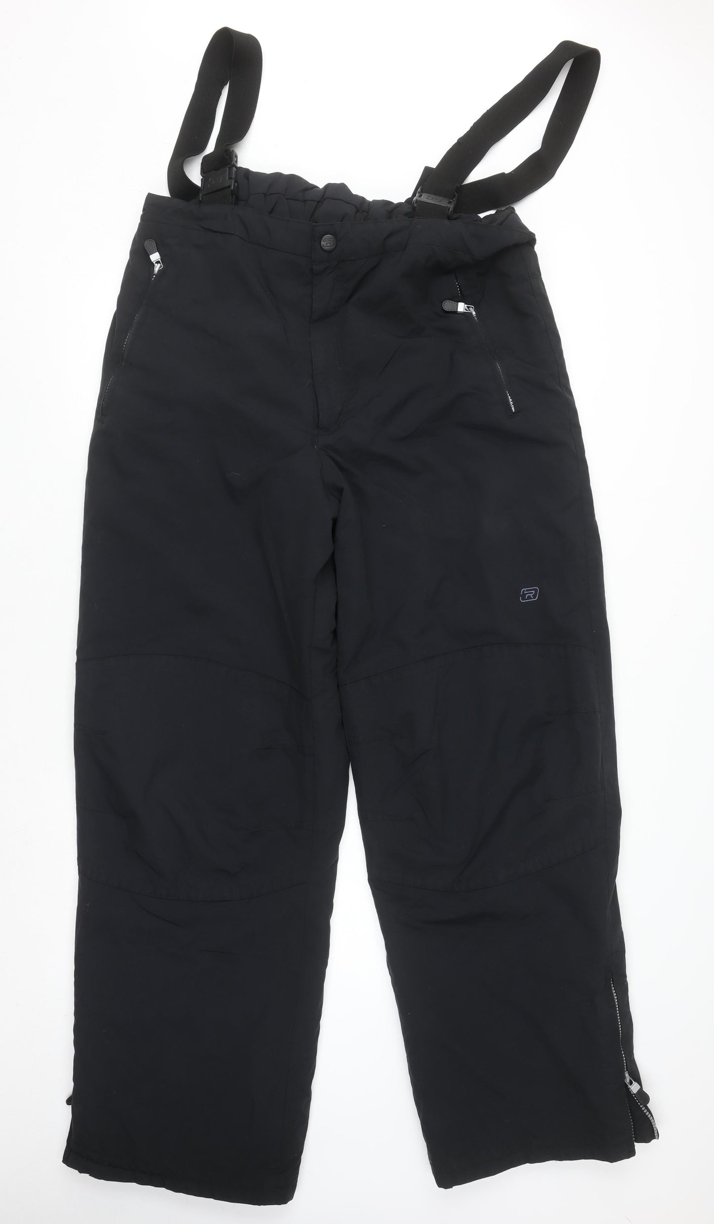 Rodeo Men's Black XL Waterproof Insulated Snow Pants Trousers