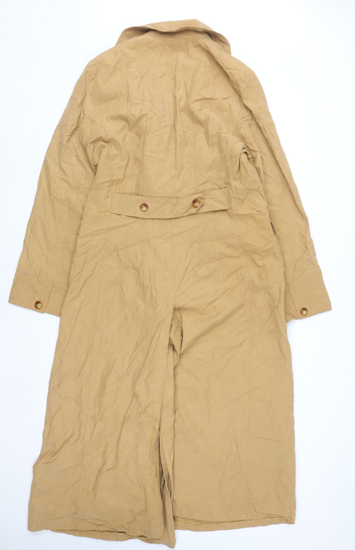 Berghaus Women’s Beige Long Cotton Trench Coat UK 14 Classic Style