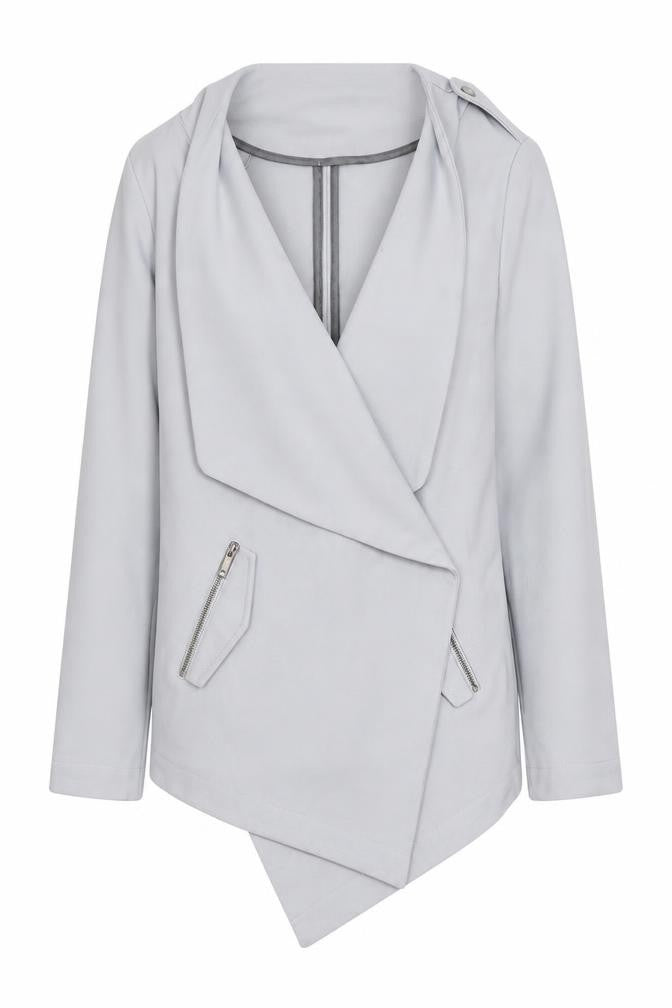 Dorothy Perkins Women's Grey Size 10 Open Front Zip Cardigan