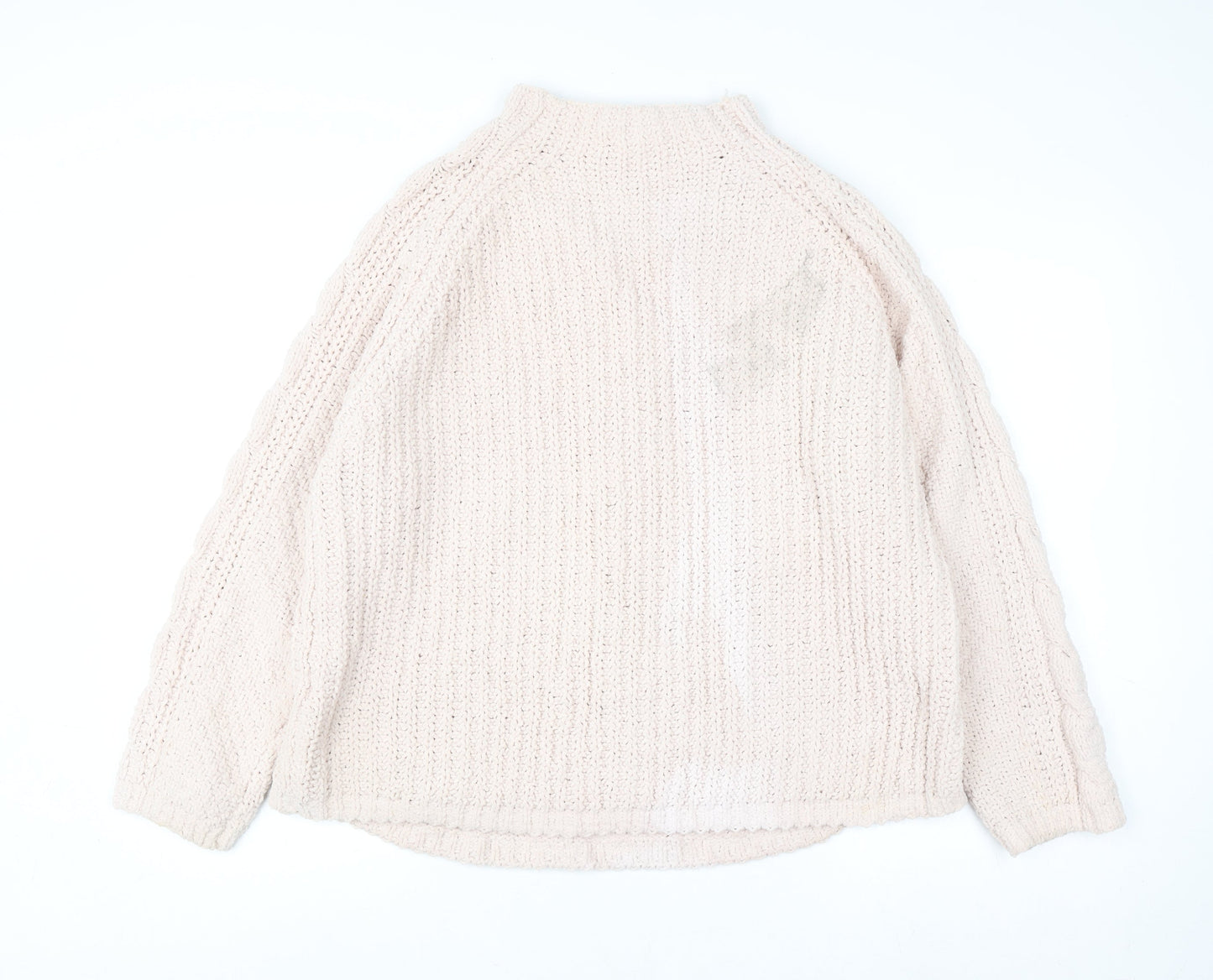 Marks and Spencer Women’s Beige Cable Knit Pullover Jumper L