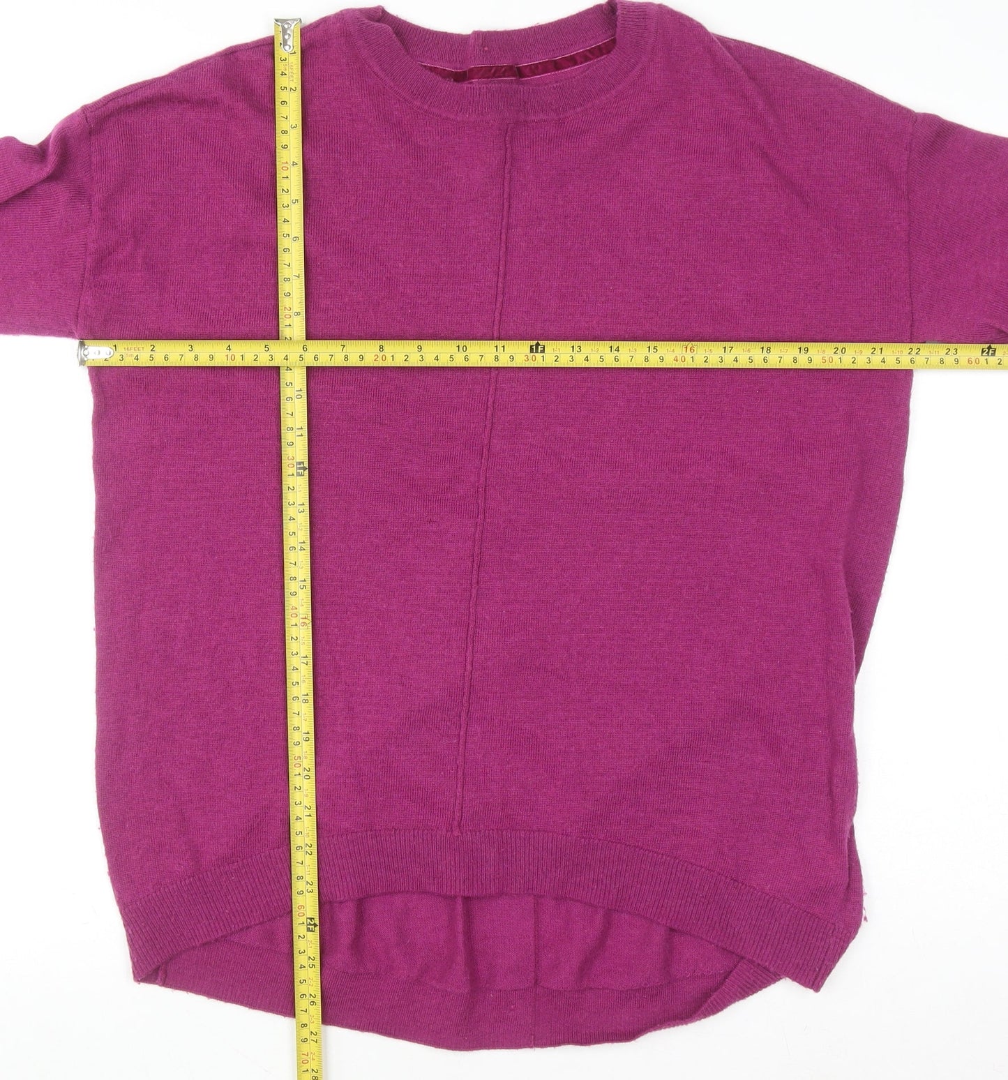 RJR John Rocha Womens Purple Long Sleeve Knit Cardigan Size 14