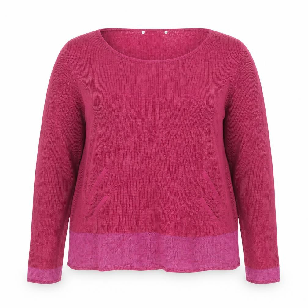 Marks & Spencer Women’s Pink Scoop Neck Knit Jumper Size 16