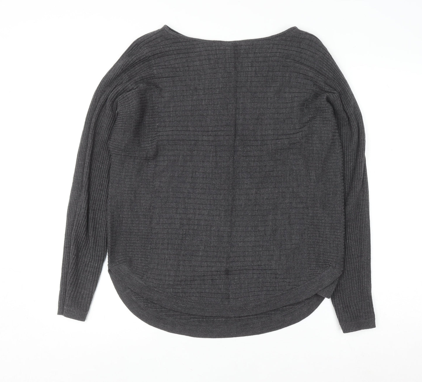 Principles Womens Grey Acrylic Knit Pullover Jumper Size 12