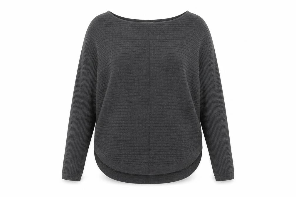 Principles Womens Grey Acrylic Knit Pullover Jumper Size 12