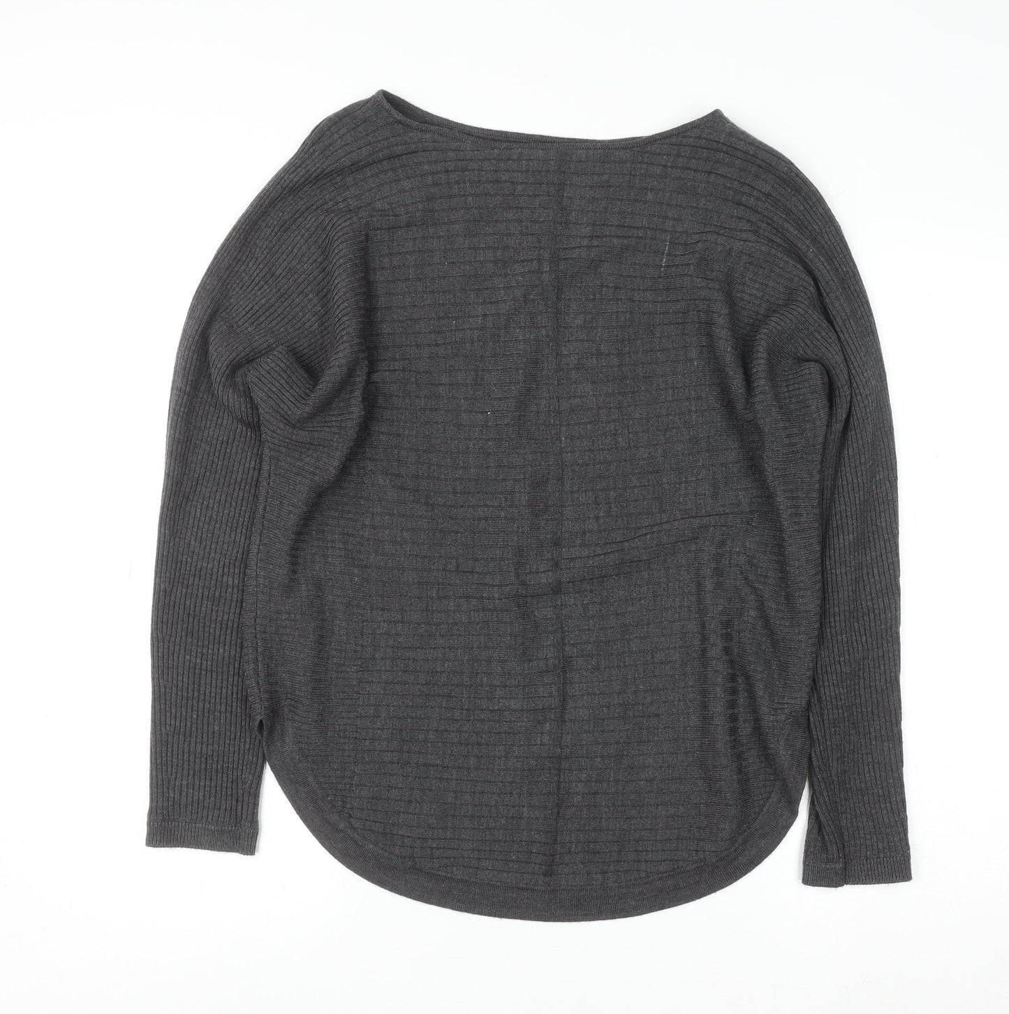 Principles Womens Grey Acrylic Knit Pullover Jumper Size 12