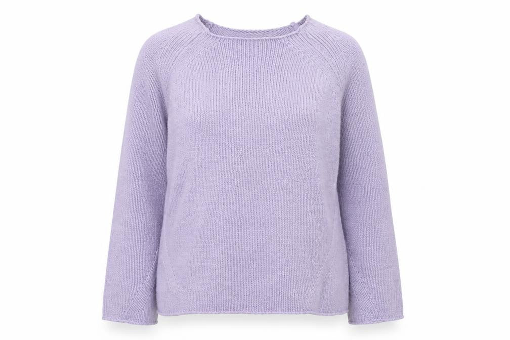 Next Women’s Purple L Knit Wool Blend Crew Neck Jumper L Long Sleeve