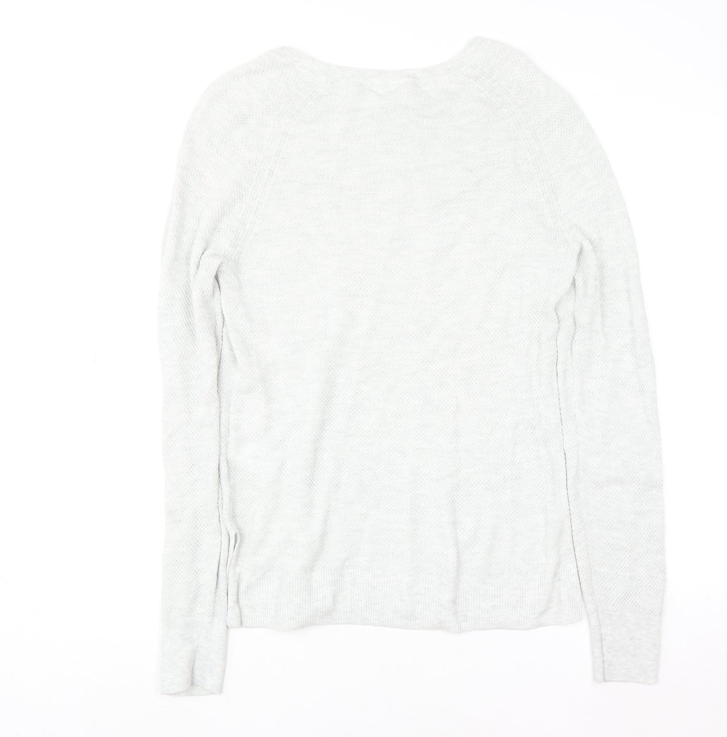 GAP Women’s Light Grey XS Crew Neck Cotton Blend Jumper