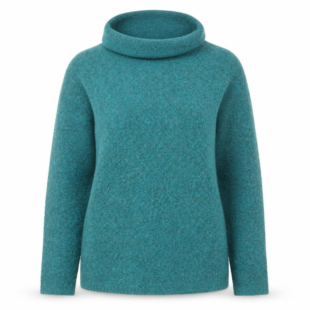 White Stuff Womens Green Cowl Neck Wool Blend Jumper Size 8