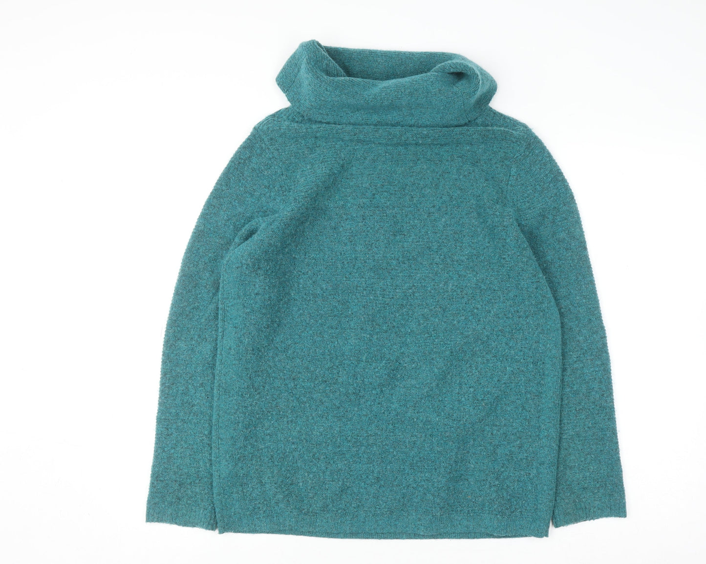 White Stuff Womens Green Cowl Neck Wool Blend Jumper Size 8