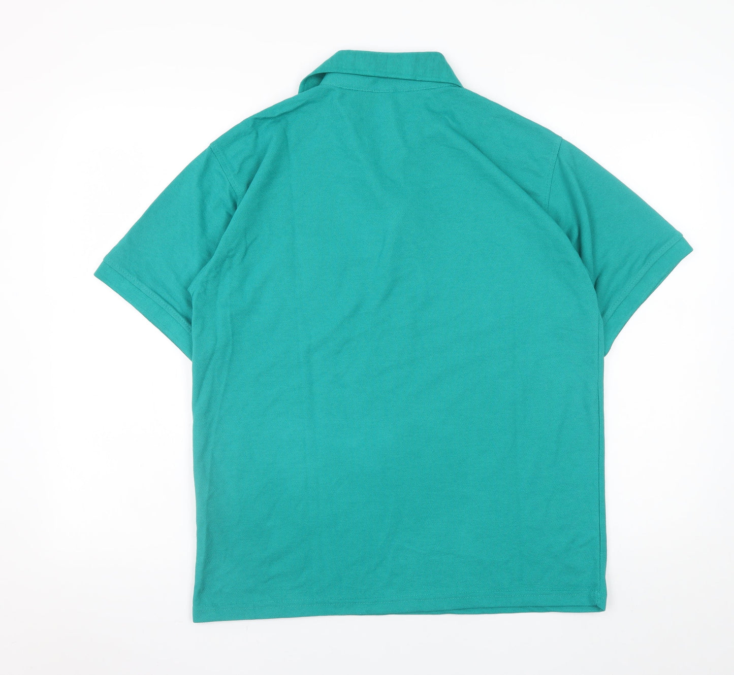 Henbury Men’s Green Polo Shirt M Regular Fit Lightweight Workwear