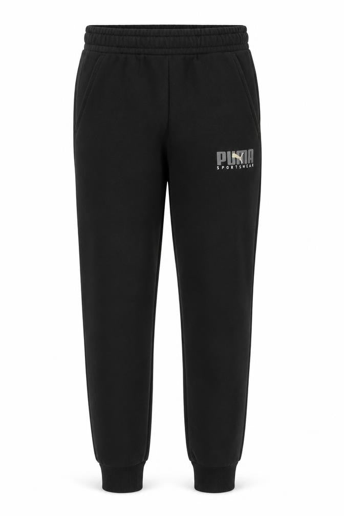 Puma Men's Black Sweatpants Small Jogger Style with Elastic Waist