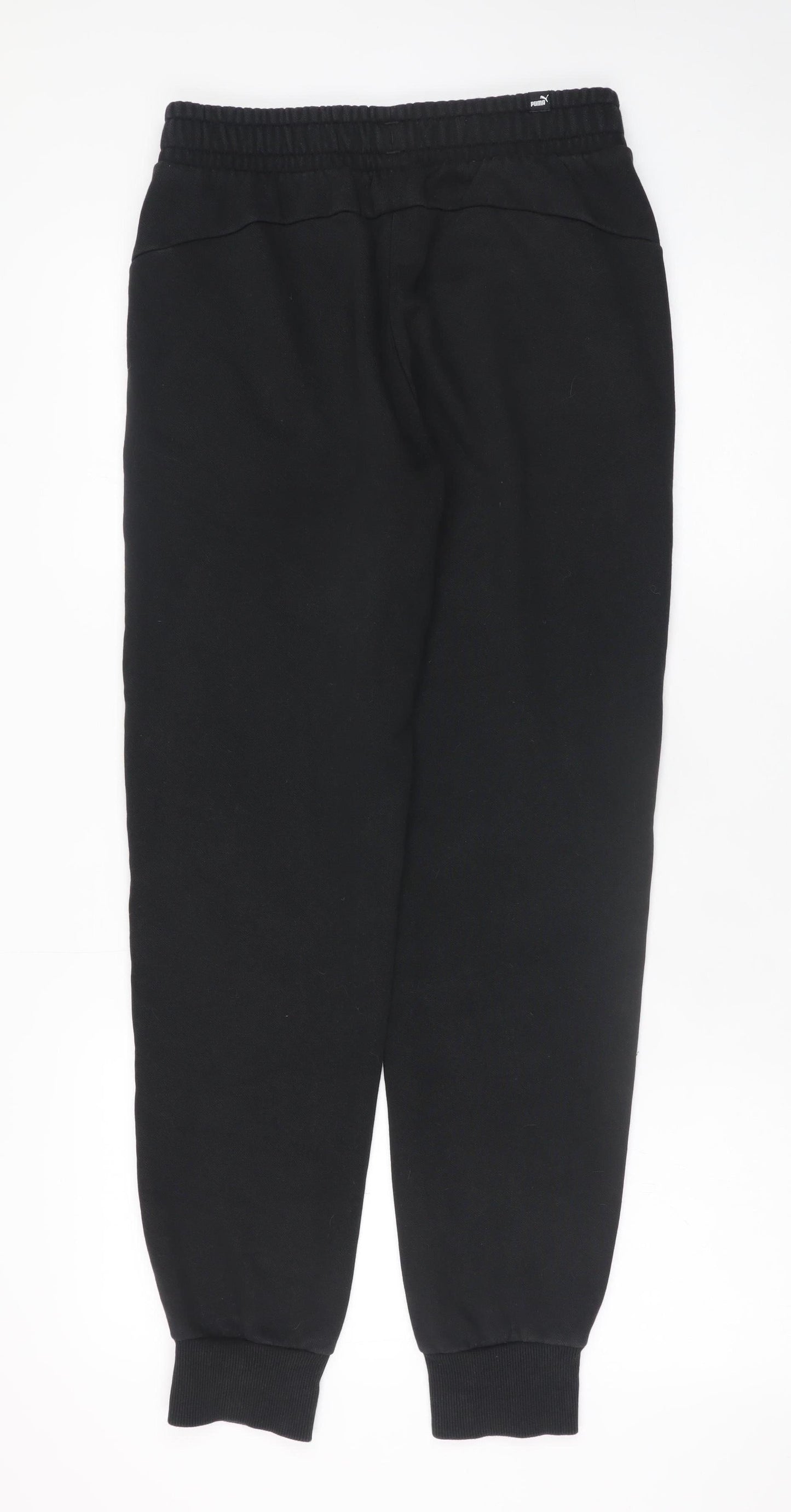 Puma Men's Black Sweatpants Small Jogger Style with Elastic Waist