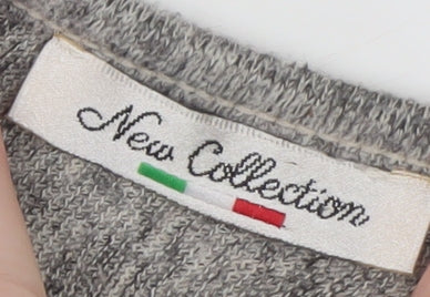 New Collection Women’s Grey Relaxed Knit T-Shirt Size 12