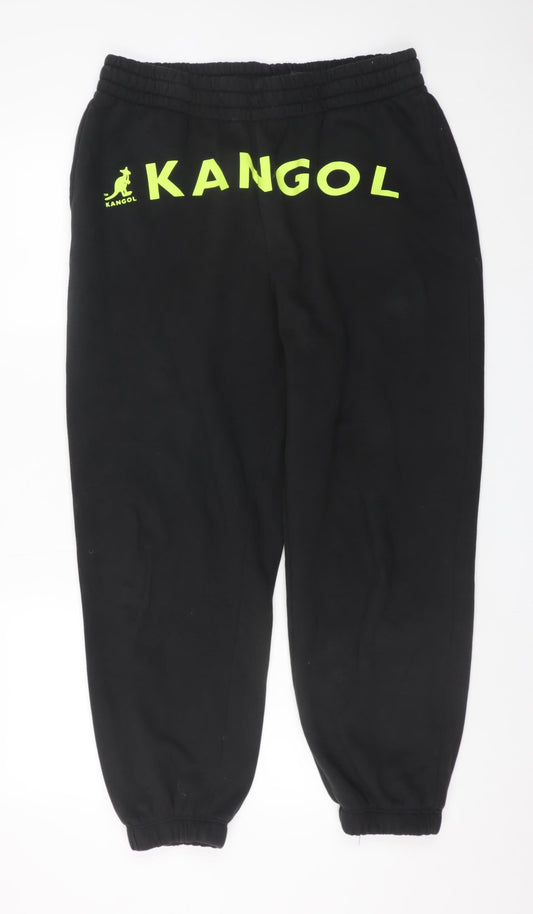 Kangol x H&M Men's Black Logo Sweatpants L Regular Fit