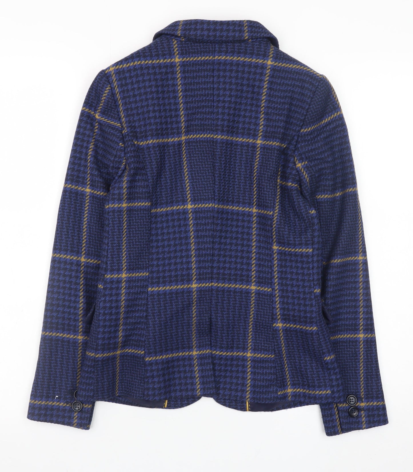 Next Petite Women's Blue Check Blazer Jacket Size 6