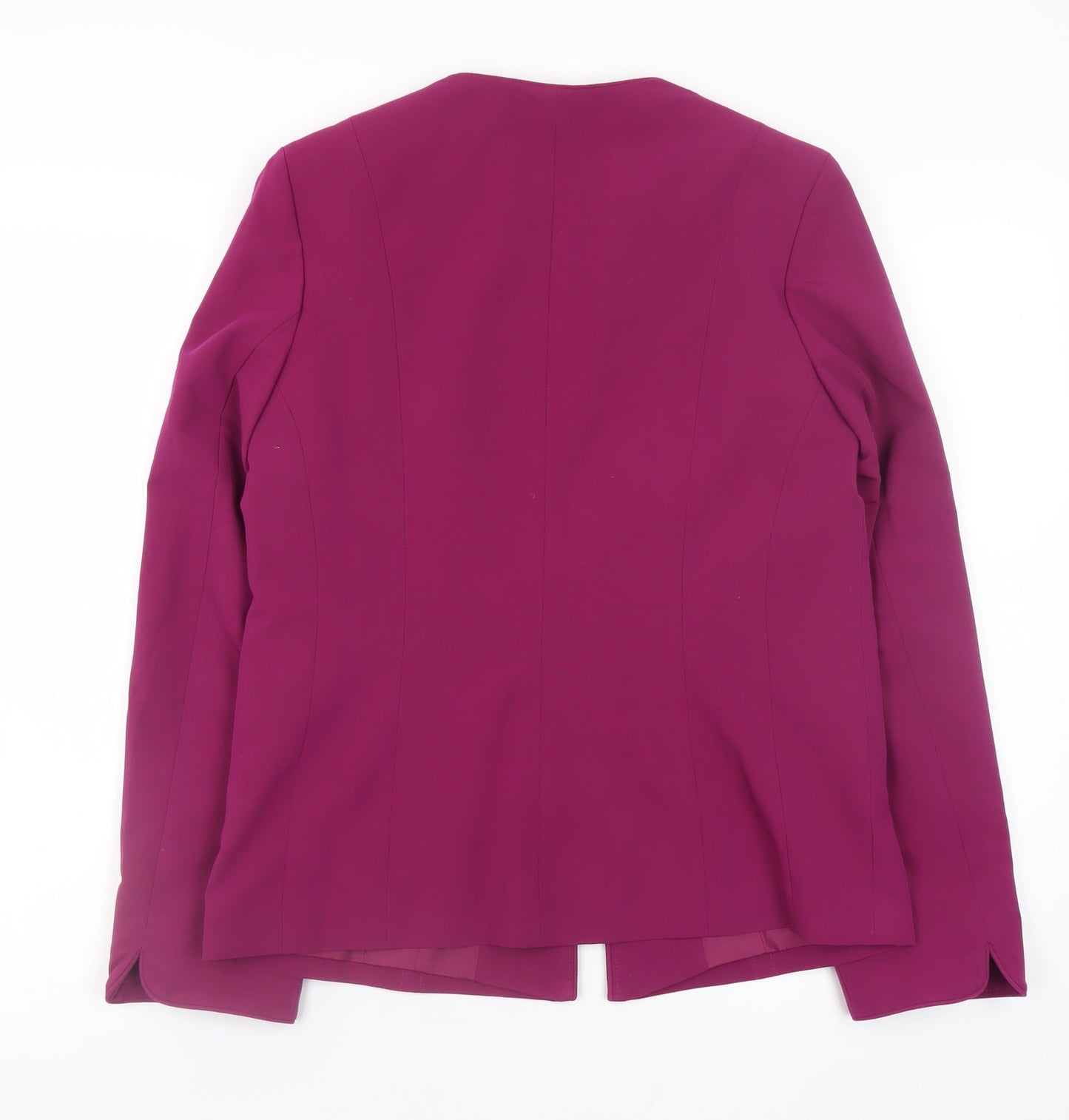 Damart Womens Purple Blazer Jacket Size 10 Regular Fit