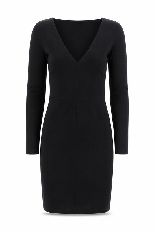 Topshop Petite Women’s Black Bodycon Dress Viscose Blend UK 6