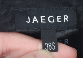 Jaeger Men's Navy Pinstripe Wool Dress Trousers 38S Regular Fit