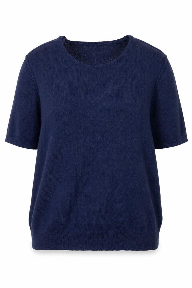 L.O.G.G. Women’s Blue Crew Neck Cotton Blend Pullover Jumper Size 16