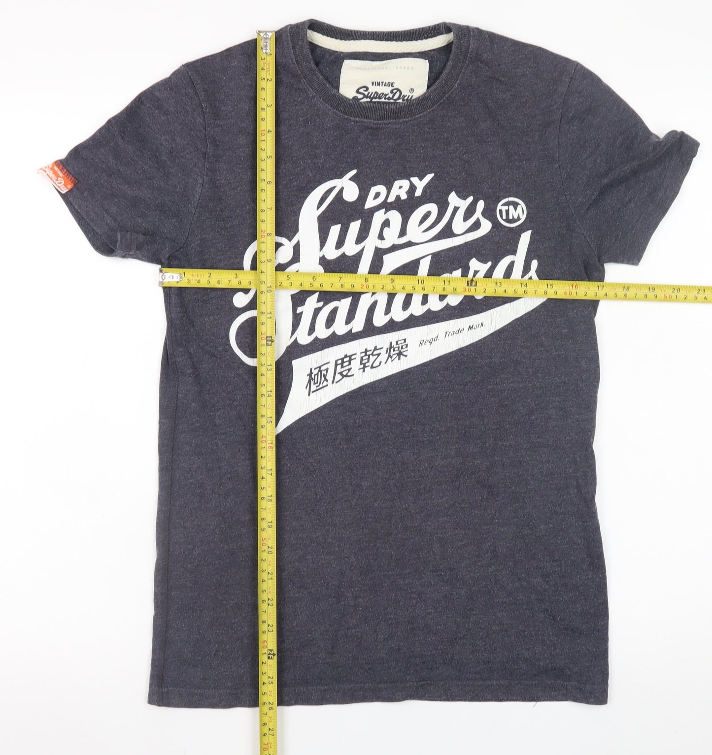 Superdry Men's Blue Graphic Print Crew Neck Short Sleeve T-Shirt S
