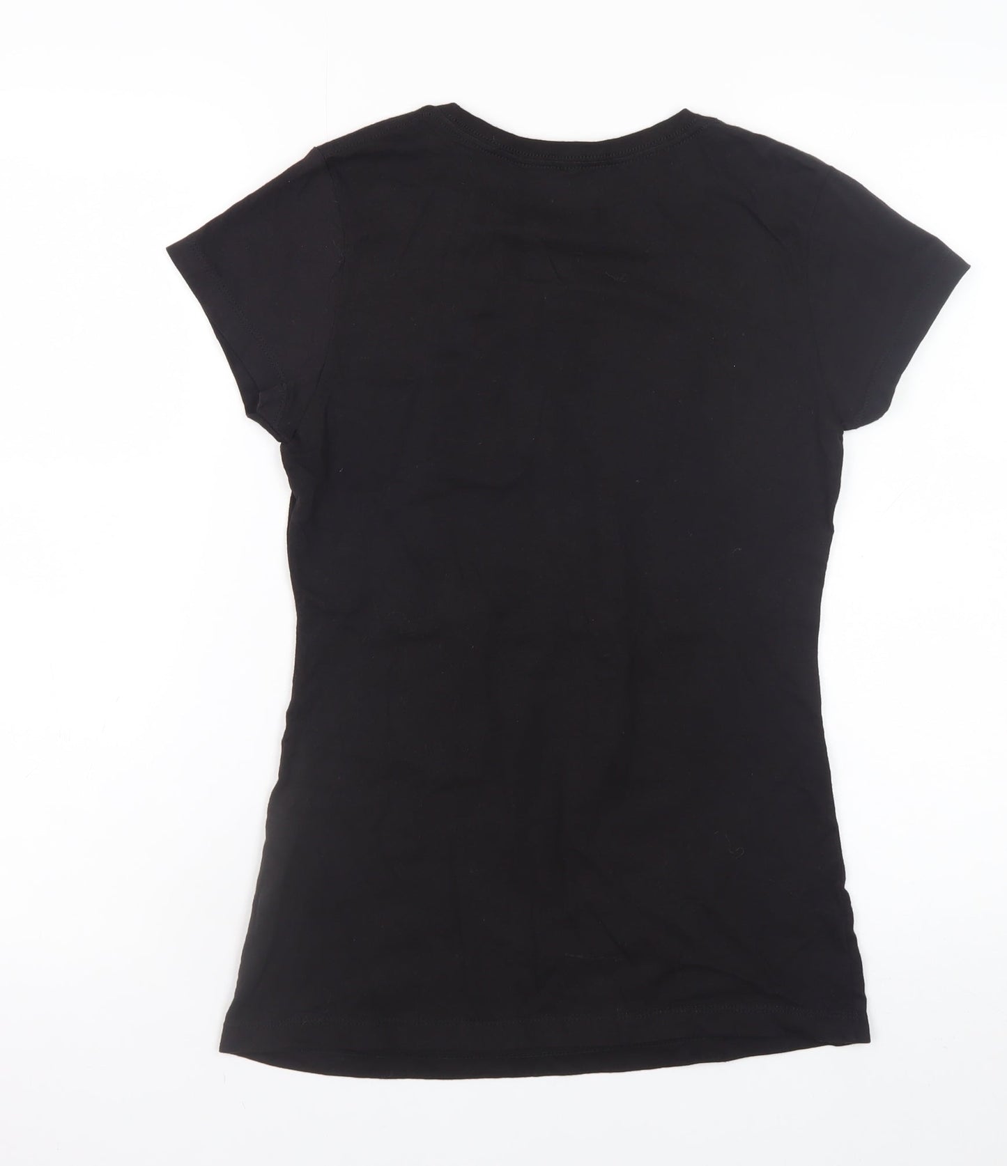TeeFury Womens Black Funny Graphic T-Shirt Small Cotton Short Sleeve