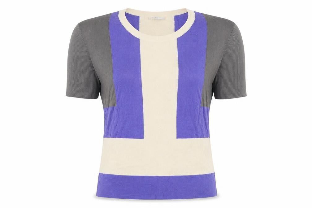 Gap Women's Multicoloured XS Colourblock Short Sleeve T-Shirt