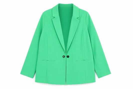 F&F Women’s Green Size 16 Classic Longline Two-Button Blazer