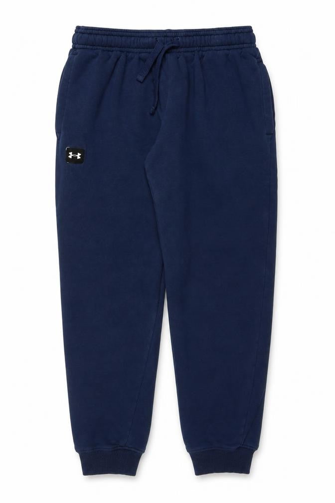 Under Armour Boys Blue Jogger Sweatpants M Relaxed Fit Fleece Activewear