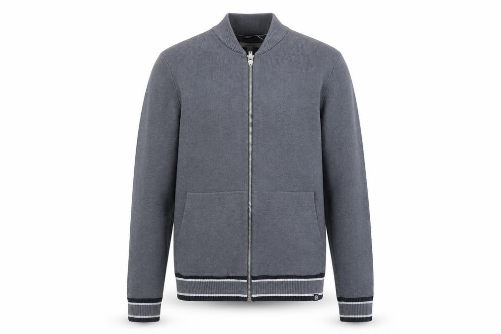Marks & Spencer Men's Grey Full Zip Cotton Blend Sweatshirt M