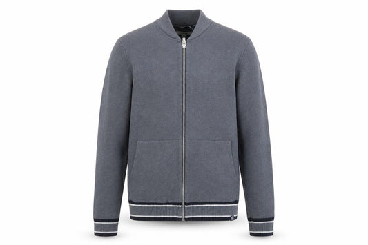 Marks & Spencer Men's Grey Full Zip Cotton Blend Sweatshirt M