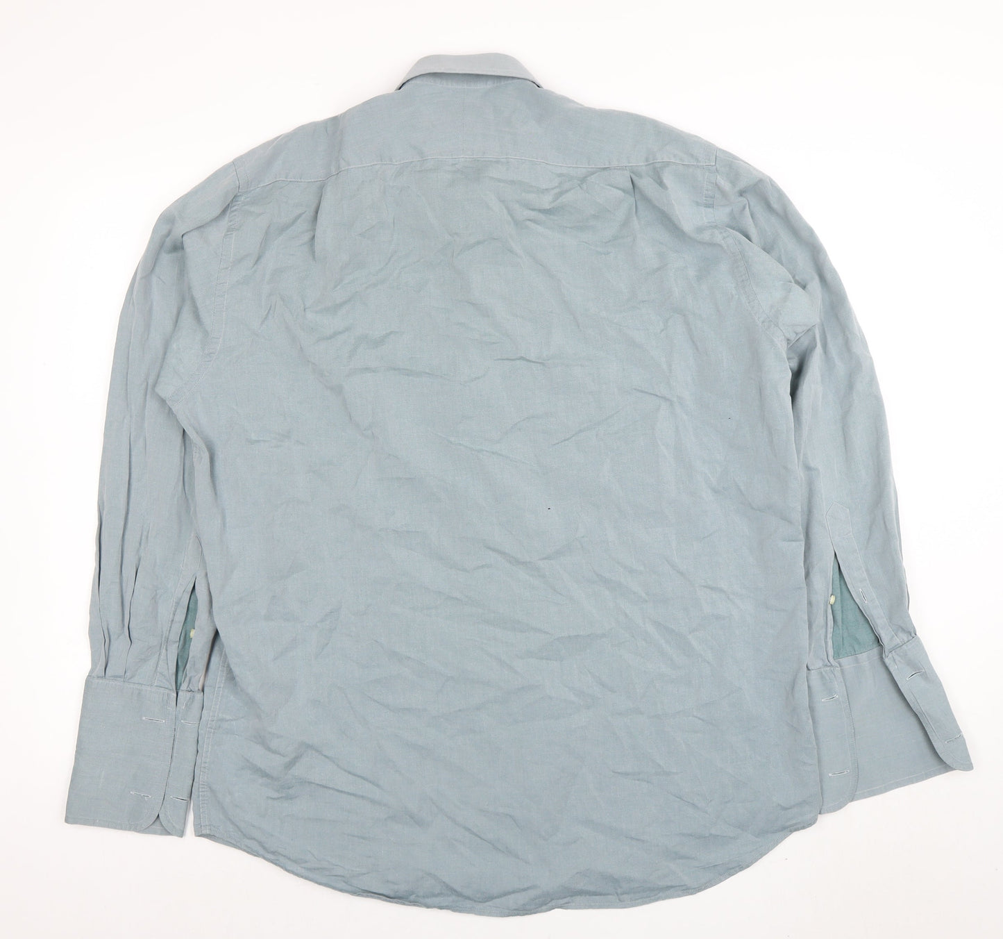Stephens Brothers Men's Blue 16.5in Cotton Long Sleeve Shirt