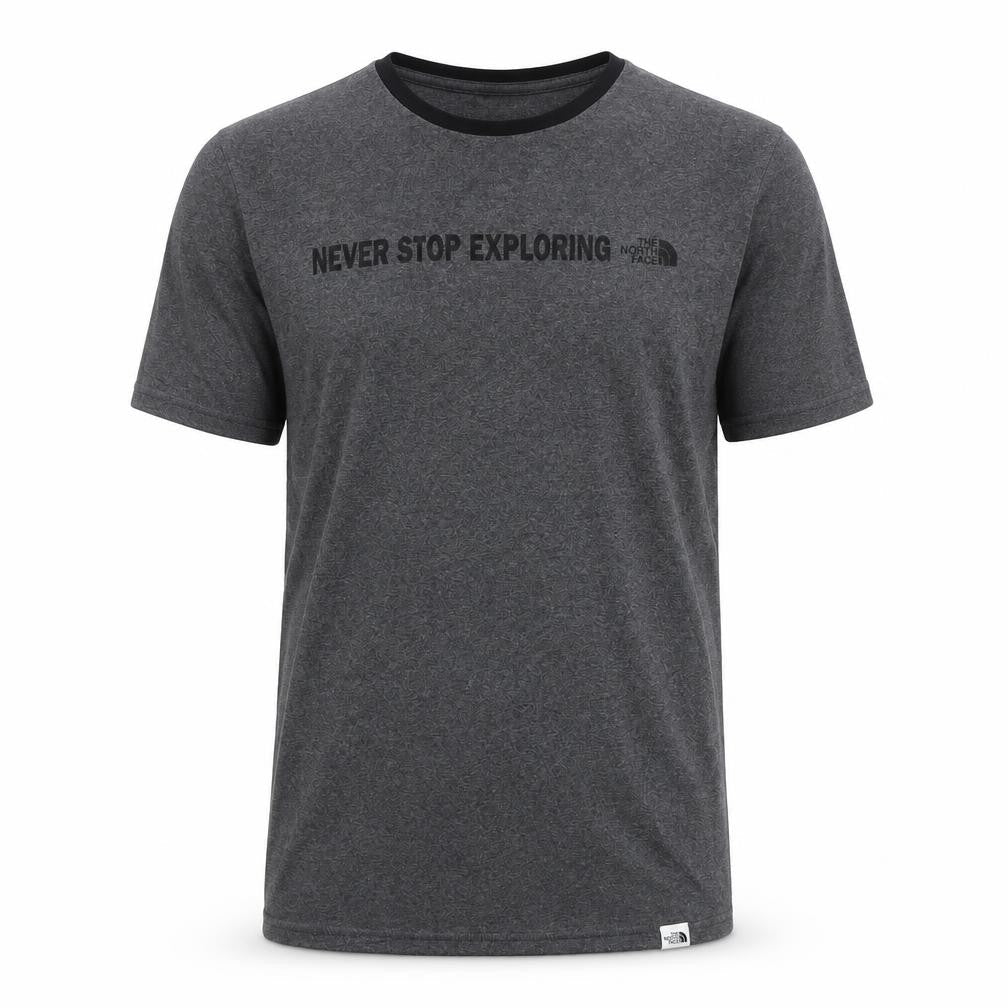 The North Face Men's Grey Crew Neck Regular Fit Outdoor T-Shirt M